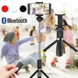 Selfie Stick Tripé c/ Comando Bluetooth