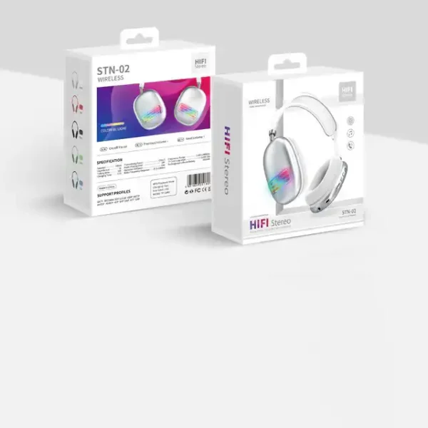 Headphones HIFI Stereo Wireless RGB