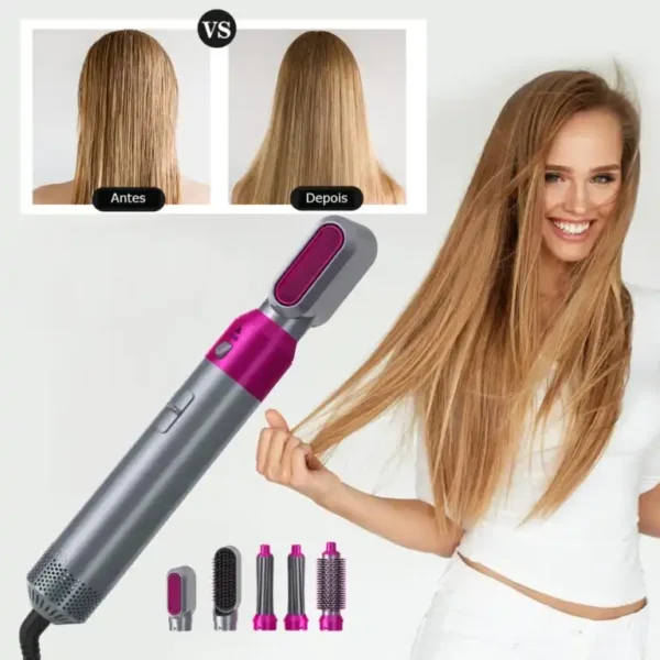 HairPro – Escova Modeladora de Cabelo 5 em 1