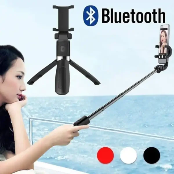 Selfie Stick Tripé c/ Comando Bluetooth