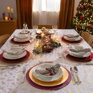 Base em forma de prato Natal; decoração de Natal