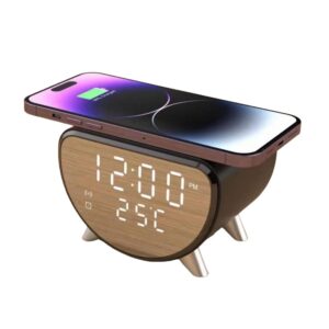 Relógio Despertador Carregador Multifuncional